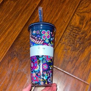 Vera Bradley x Disney tumbler cup w/ straw